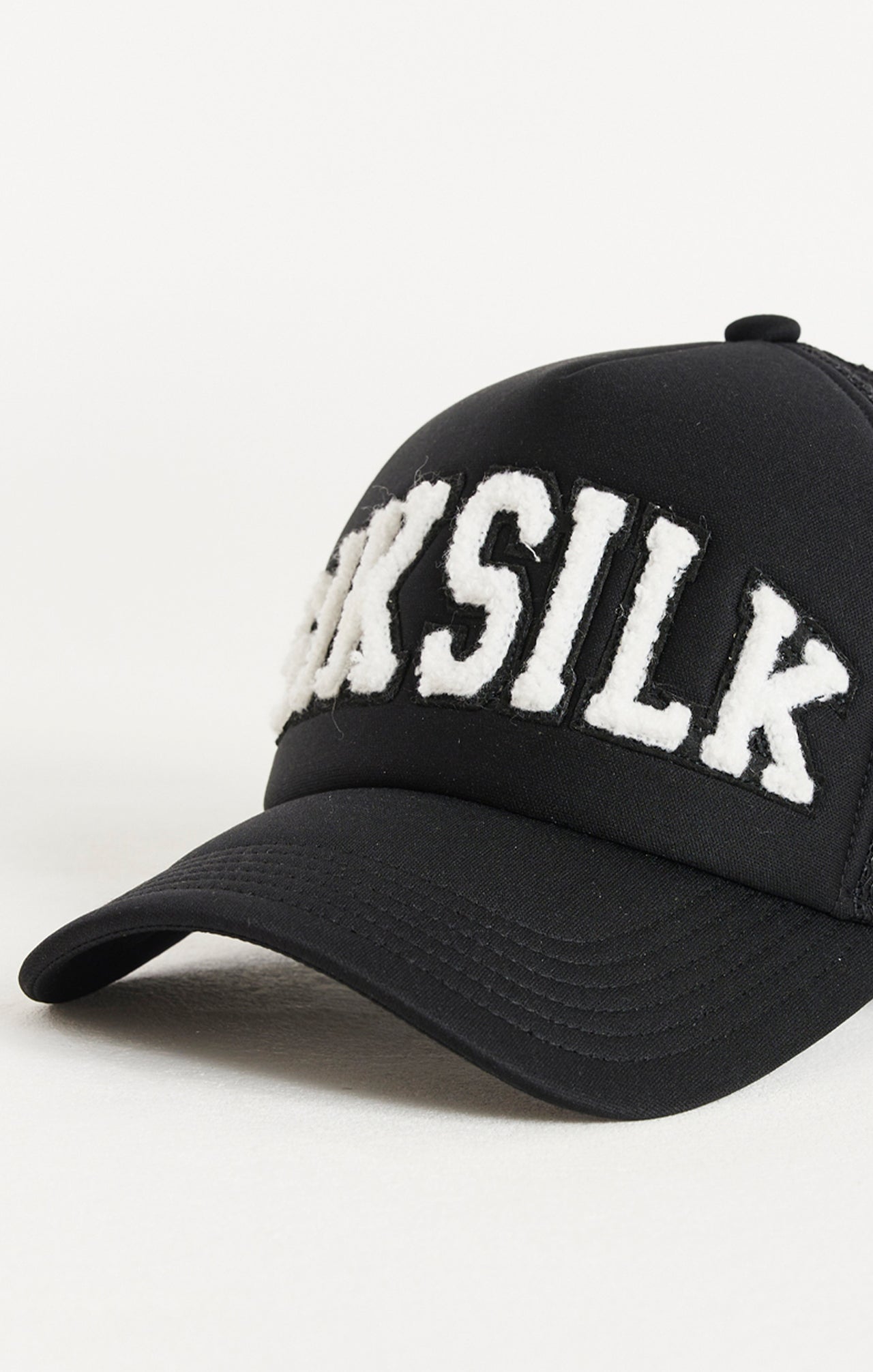 SikSilk Retro Foam Mesh Trucker - Black (1)