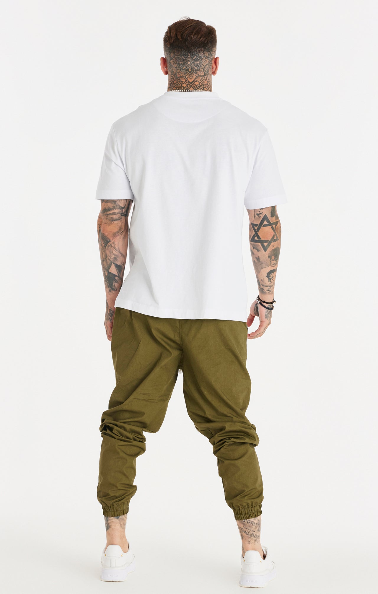 Khaki Essential Relaxed Trousers (6)