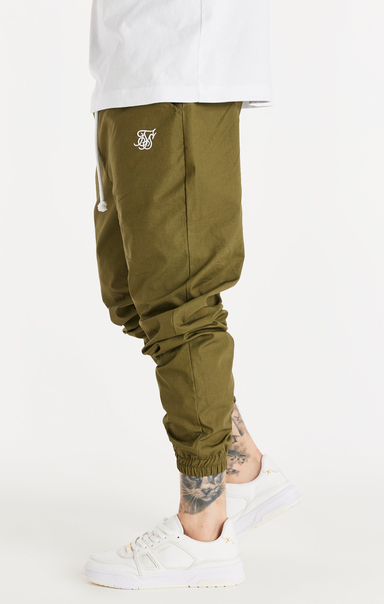 Khaki Essential Relaxed Trousers (1)