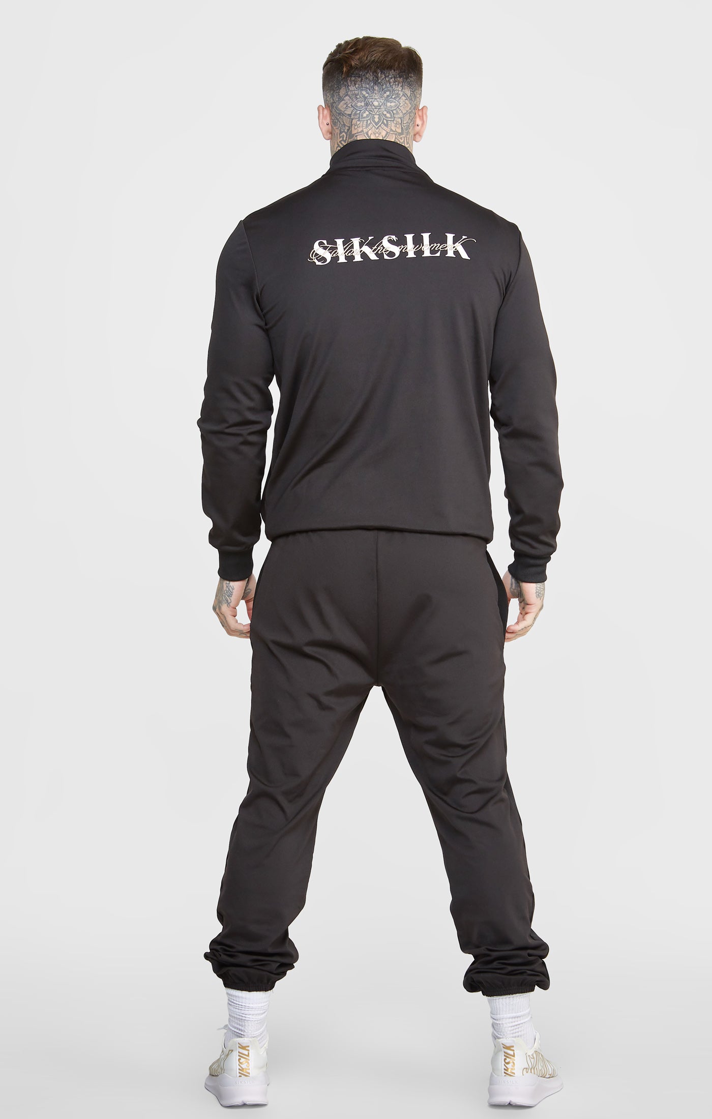 Load image into Gallery viewer, SikSilk Zonal Funnel Neck Zip Through - Black (4)