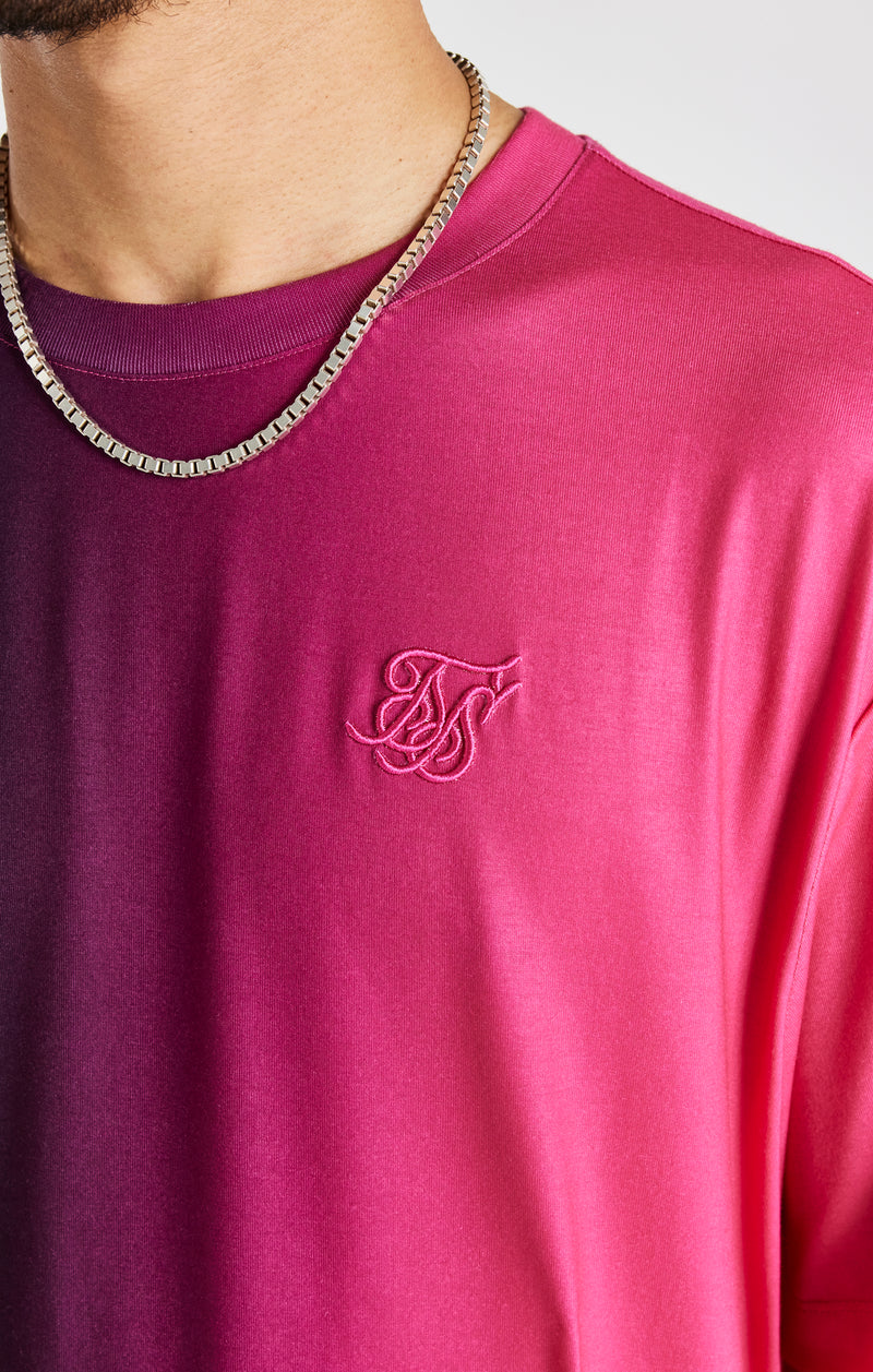 Black Print Oversized Short Sleeve T-Shirt (1)