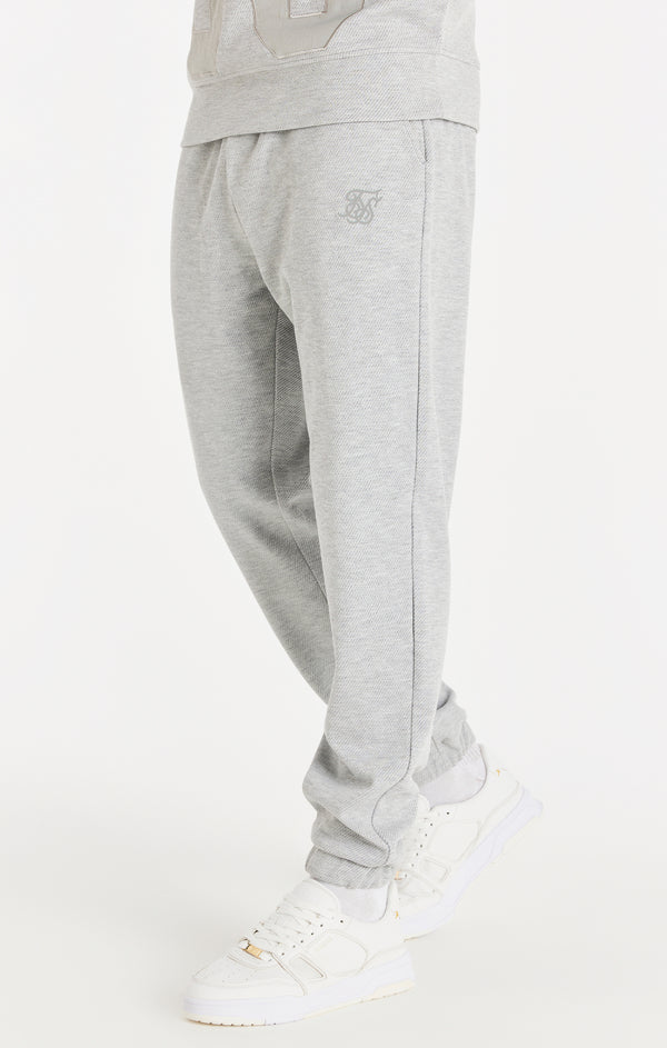 Grey Marl Textured Relaxed Jogger