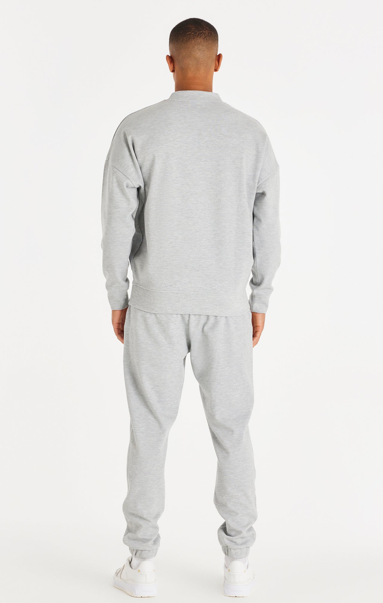 SikSilk Textured 89 Sweater - Grey Marl (4)