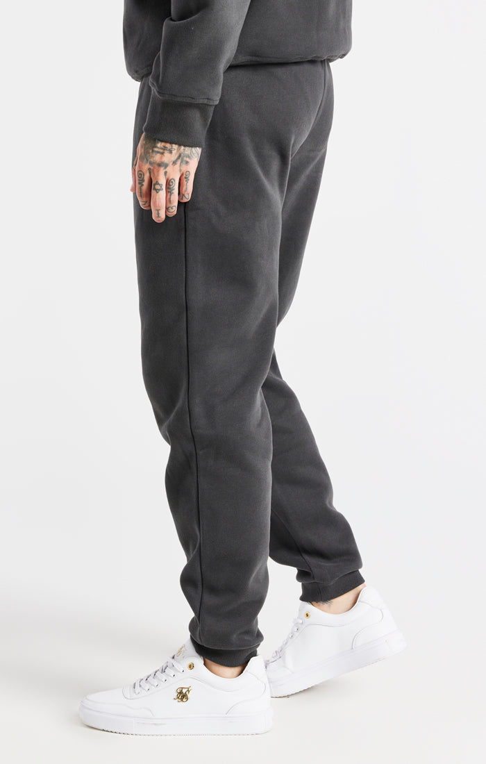 Black Oversized Sweatshirt And Jogger Tracksuit Set