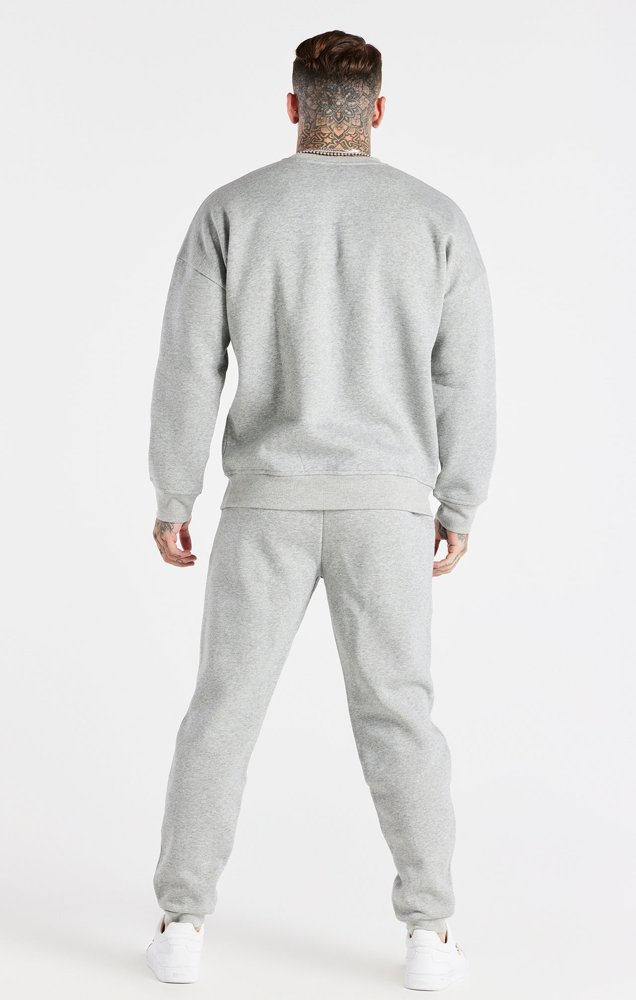 Grey Oversized Sweatshirt And Jogger Tracksuit Set (7)