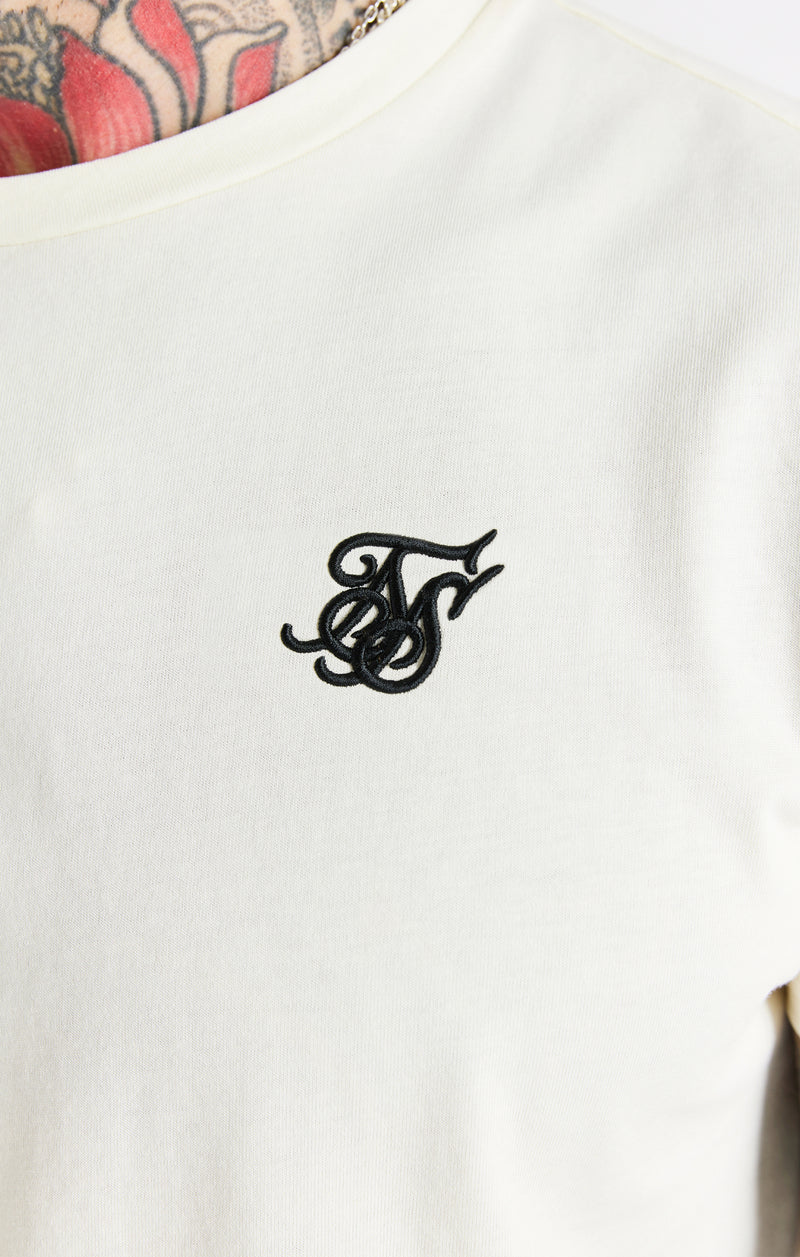 Ecru Muscle Fit T-Shirt (1)