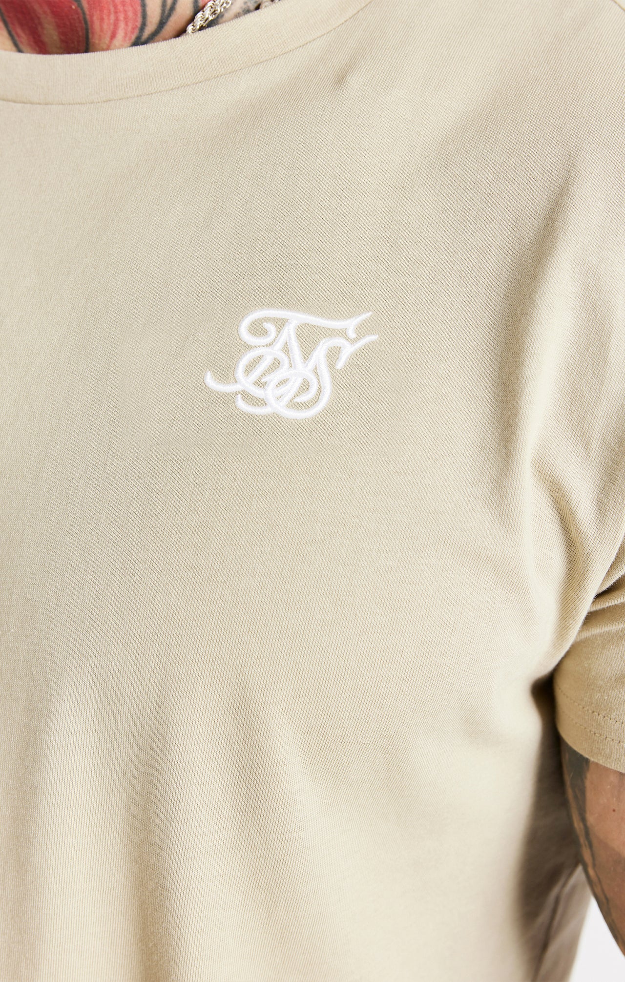 Beige Muscle Fit T-Shirt (1)