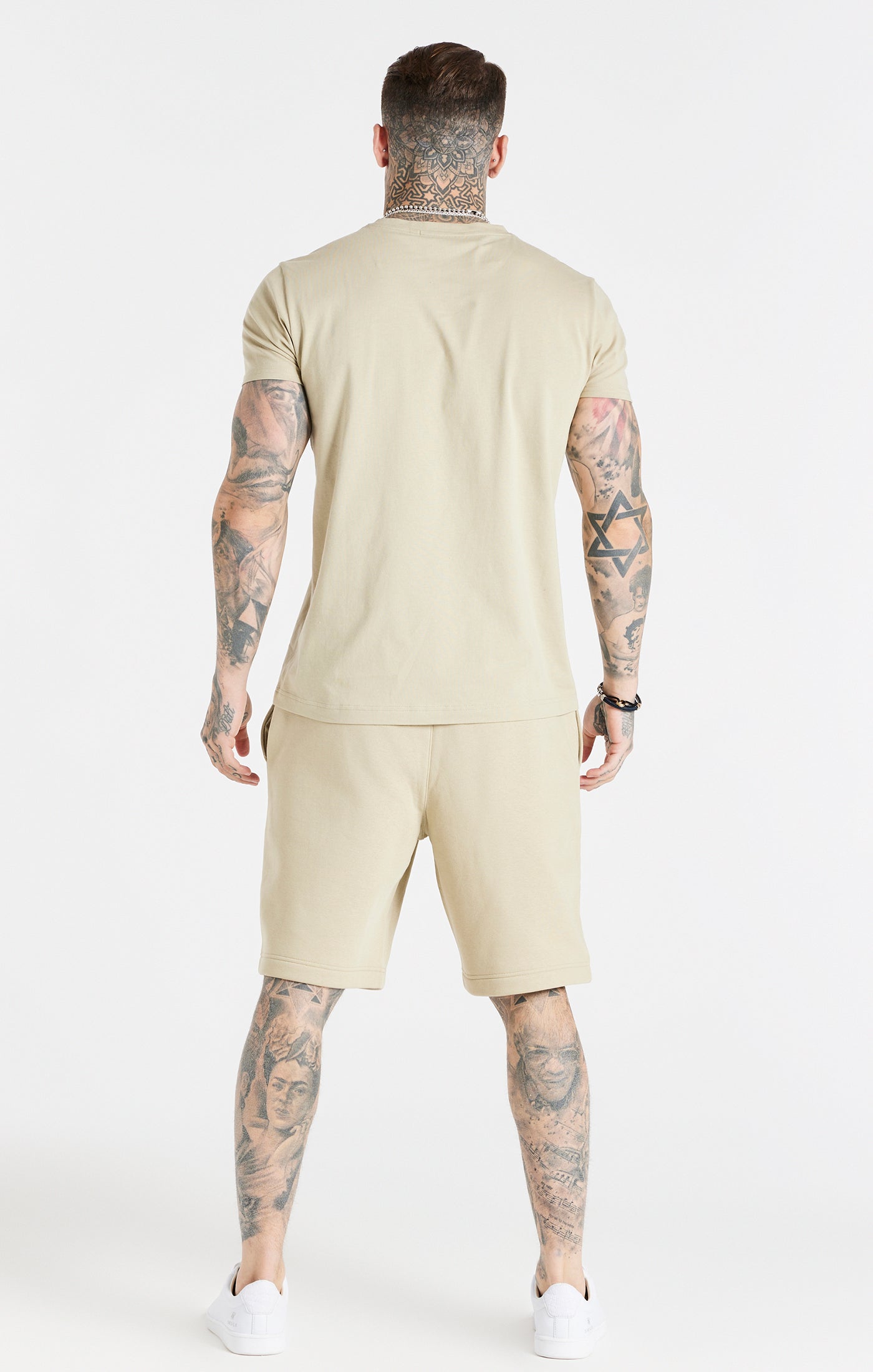 Load image into Gallery viewer, Beige Muscle Fit T-Shirt (4)