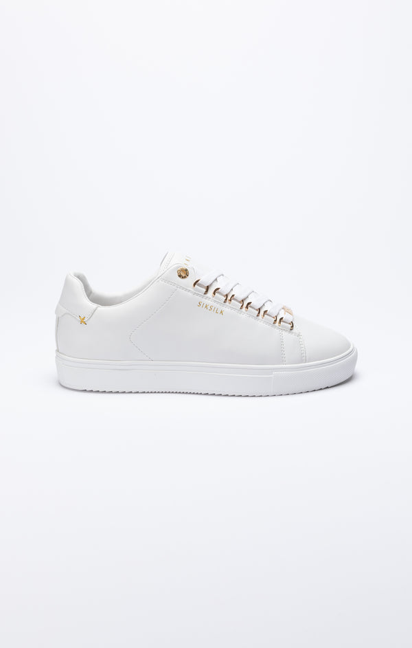 White Classic Trainer With Metal D-Rings