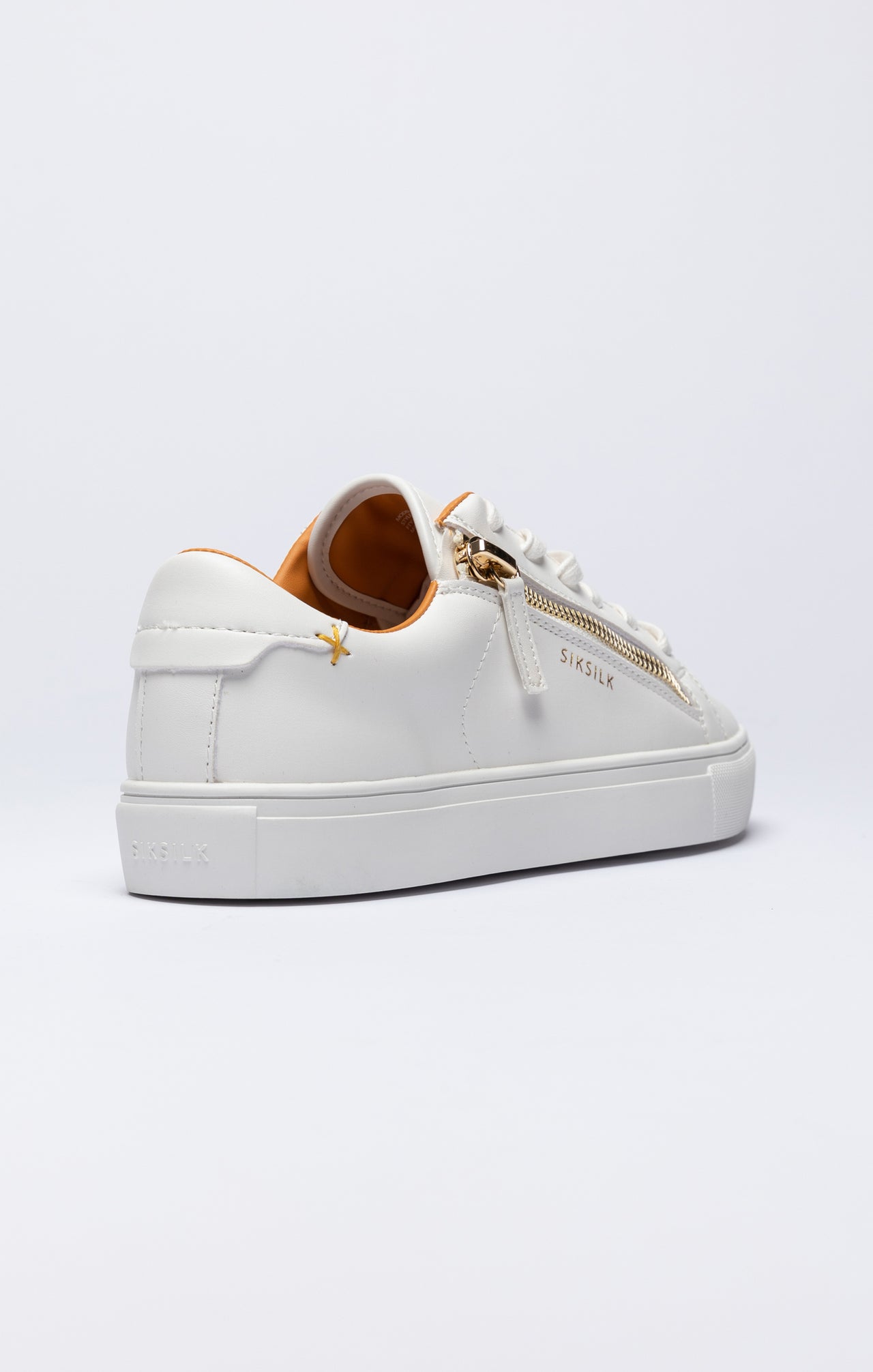 White Classic Trainer With Functional Zip (1)