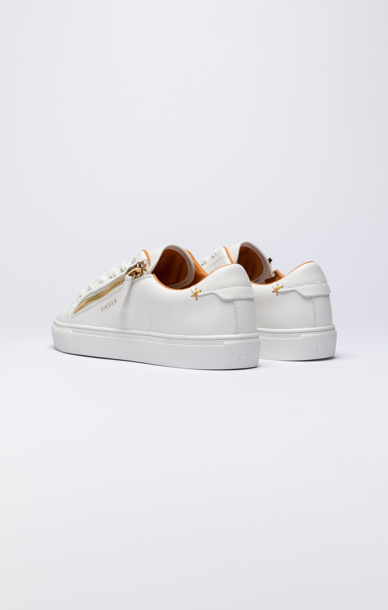 White Classic Trainer With Functional Zip (4)