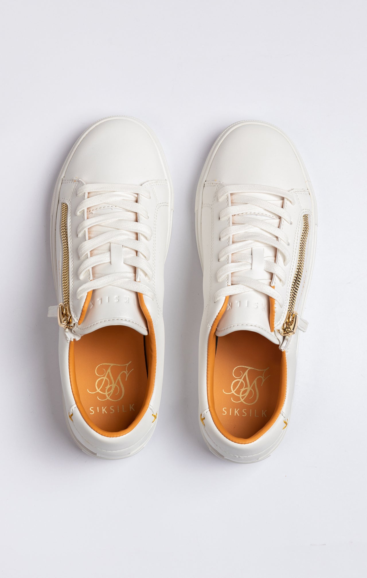 White Classic Trainer With Functional Zip (5)