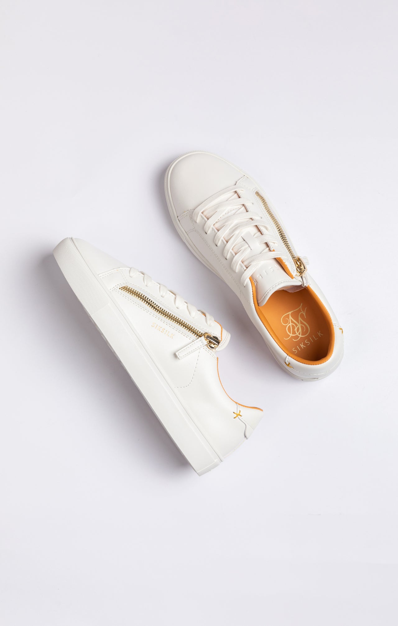 White Classic Trainer With Functional Zip (6)