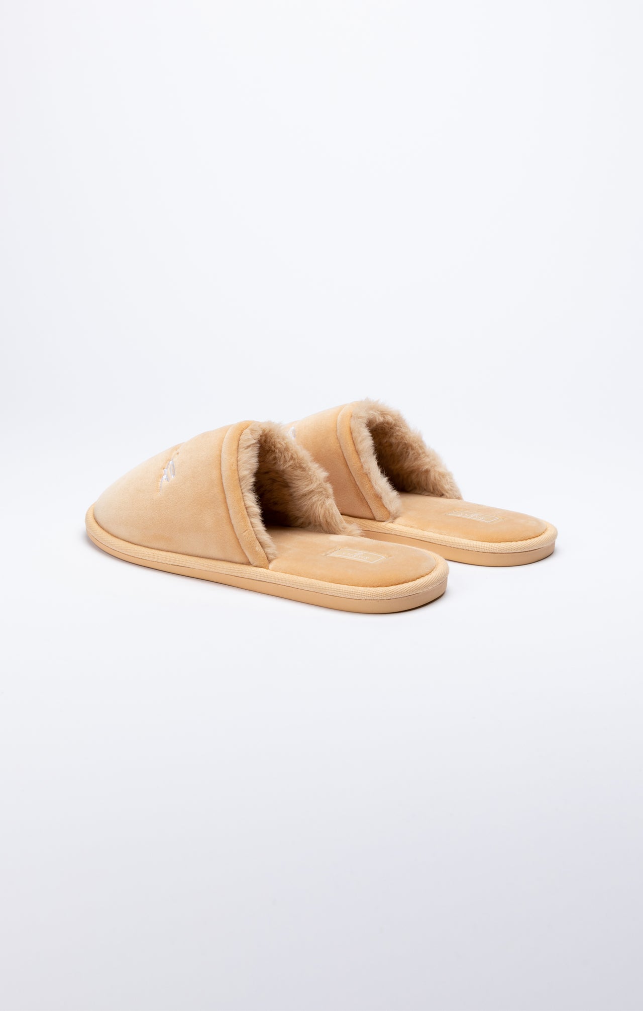 Beige Slipper With Embroidered Logo (2)