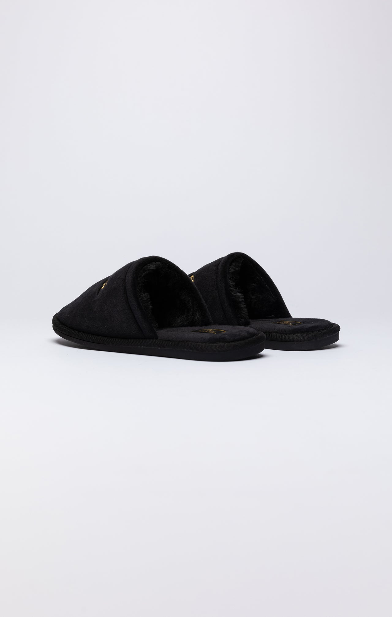 Black Slipper With Embroidered Logo (4)