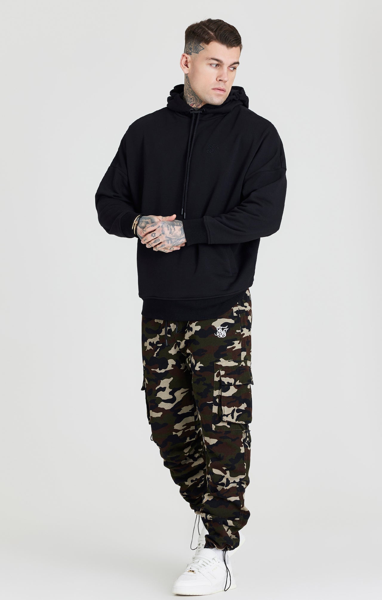 Green Camo Relaxed Cuff Cargo Pant (3)