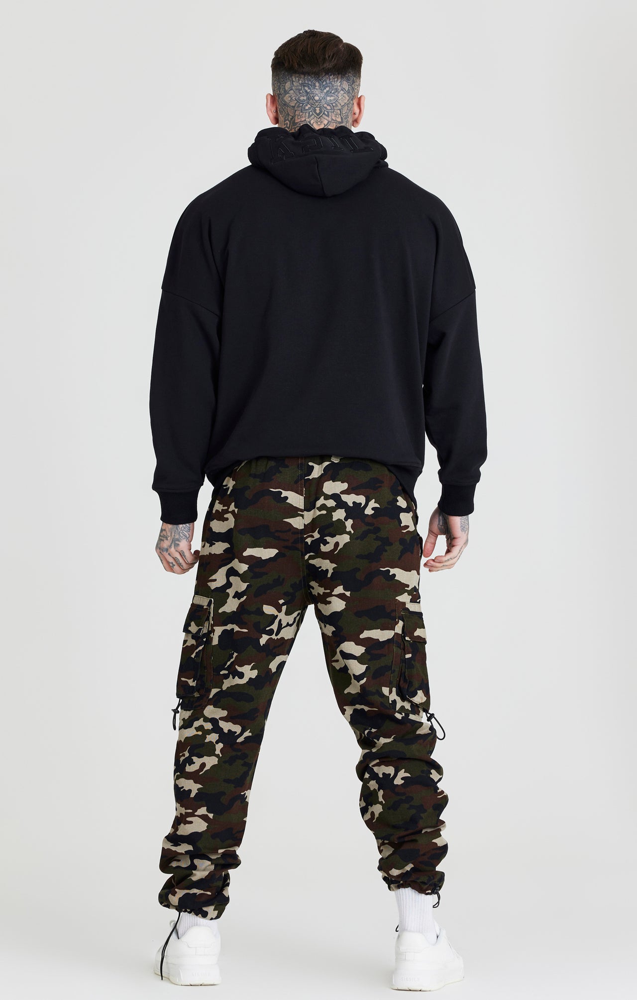 Green Camo Relaxed Cuff Cargo Pant (4)