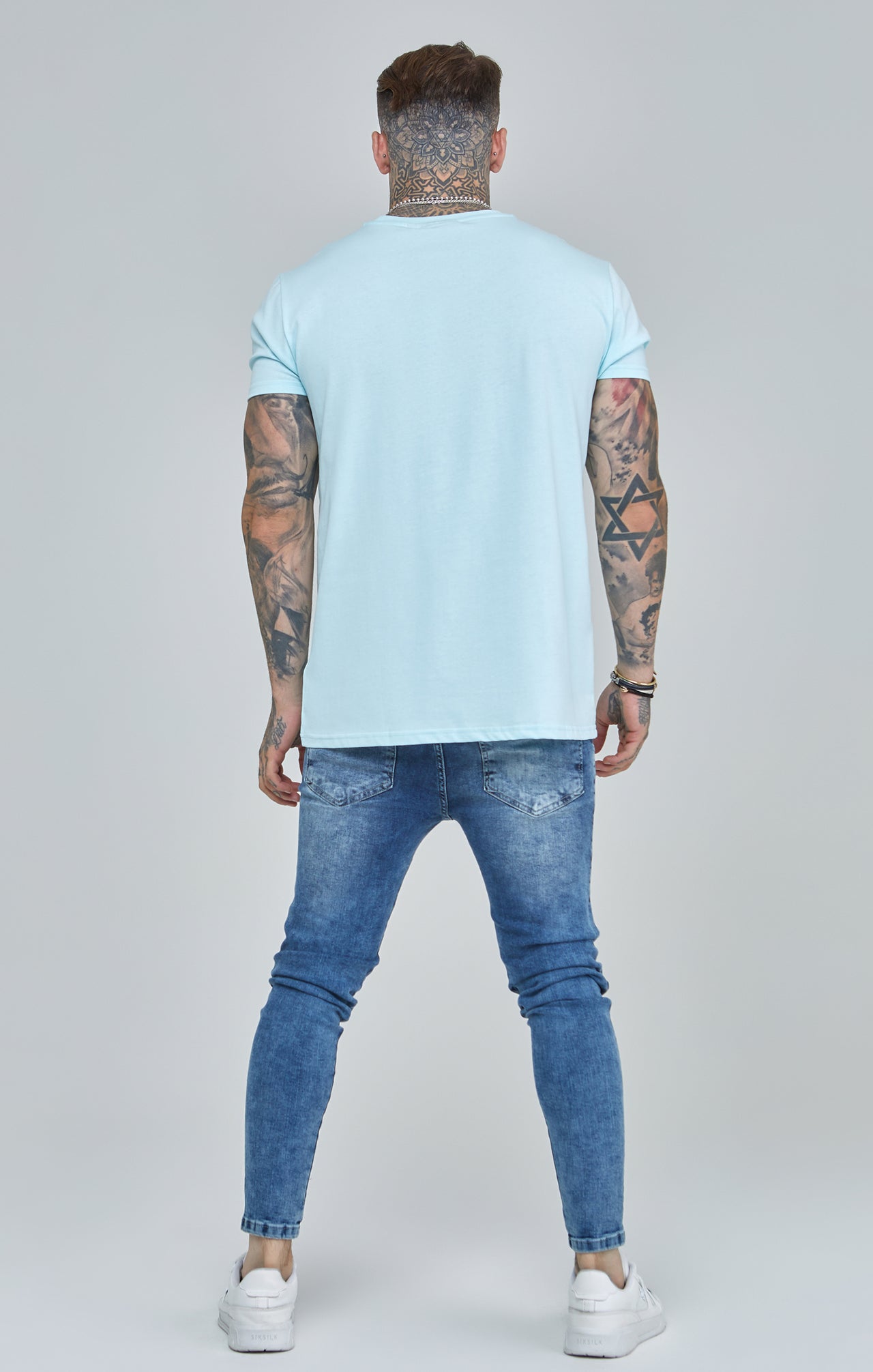 Blue Varsity Boxy Fit T-Shirt (4)