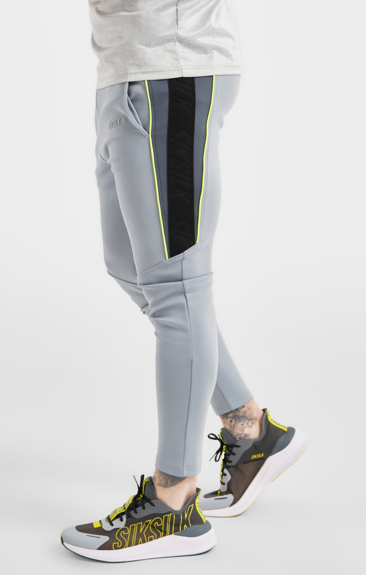 Grey Sports Poly Track Pant (1)