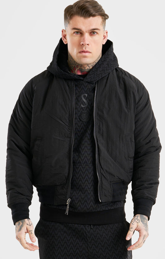 Messi X SikSilk Black Reversible Bomber