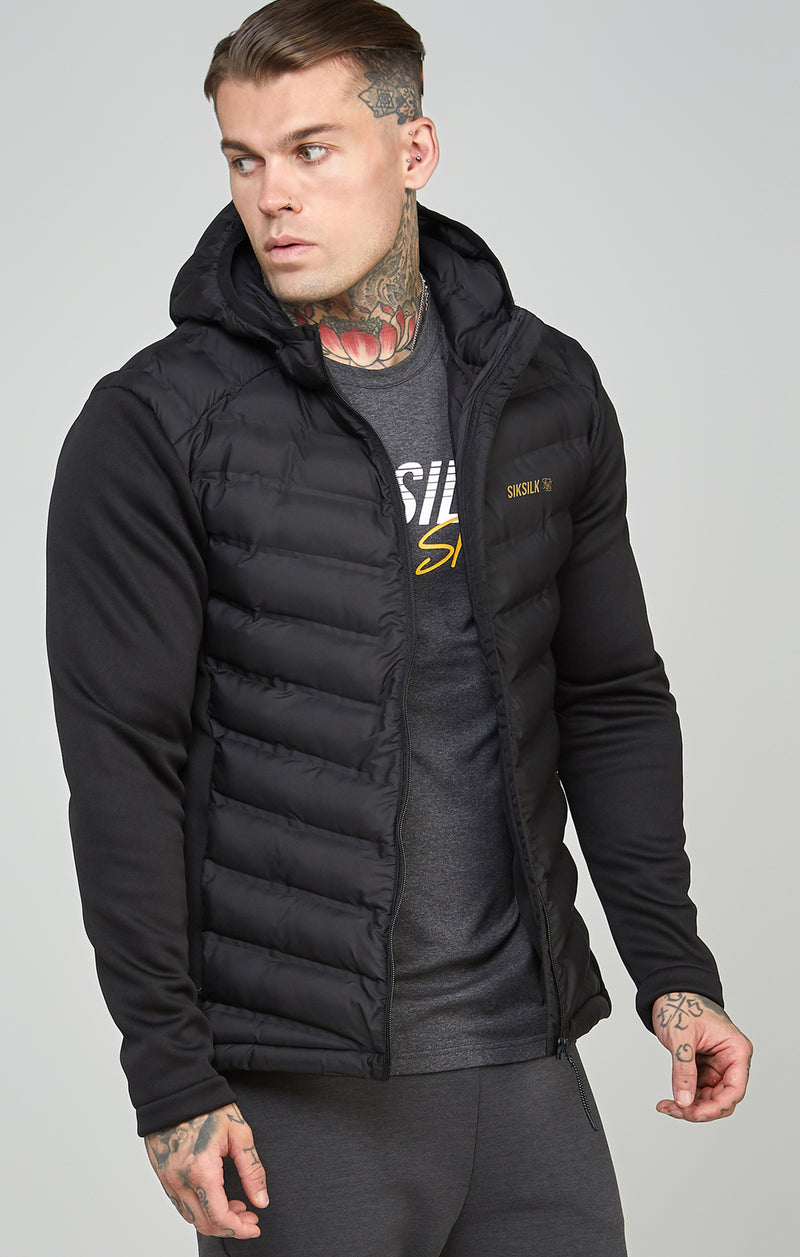 Black Sports Zip-Thru Jacket