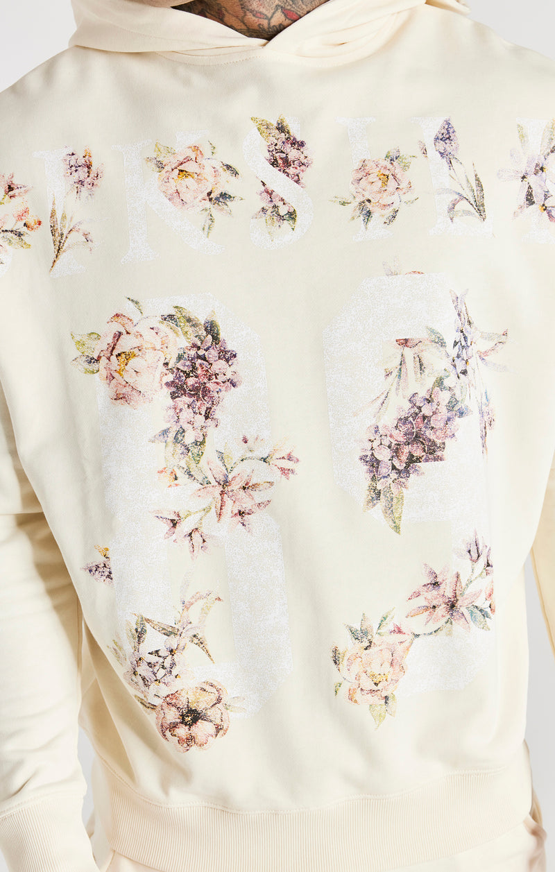 Ecru Faded Floral 89 Hoodie (1)