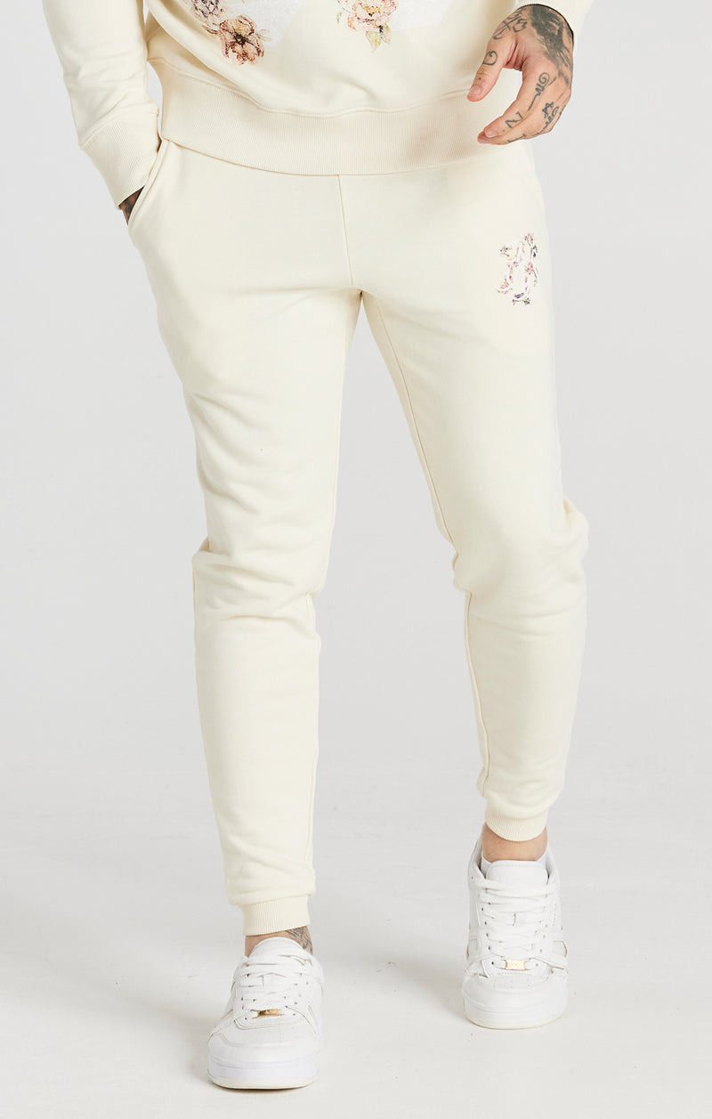 Ecru Faded Floral Jogger