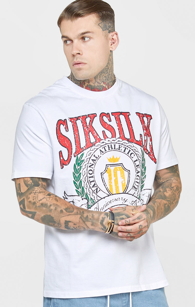 White Varsity Oversized T-Shirt