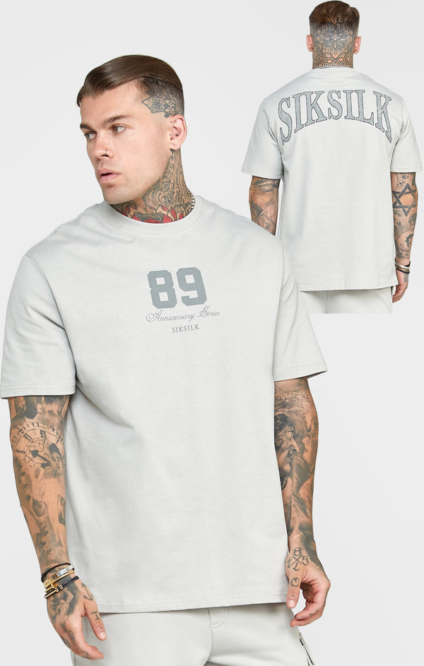 Grey Varsity Oversized T-Shirt