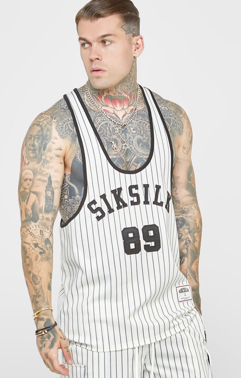 Ecru Anniversary Racer Back Vest