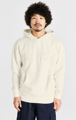 Ecru Applique Hoodie
