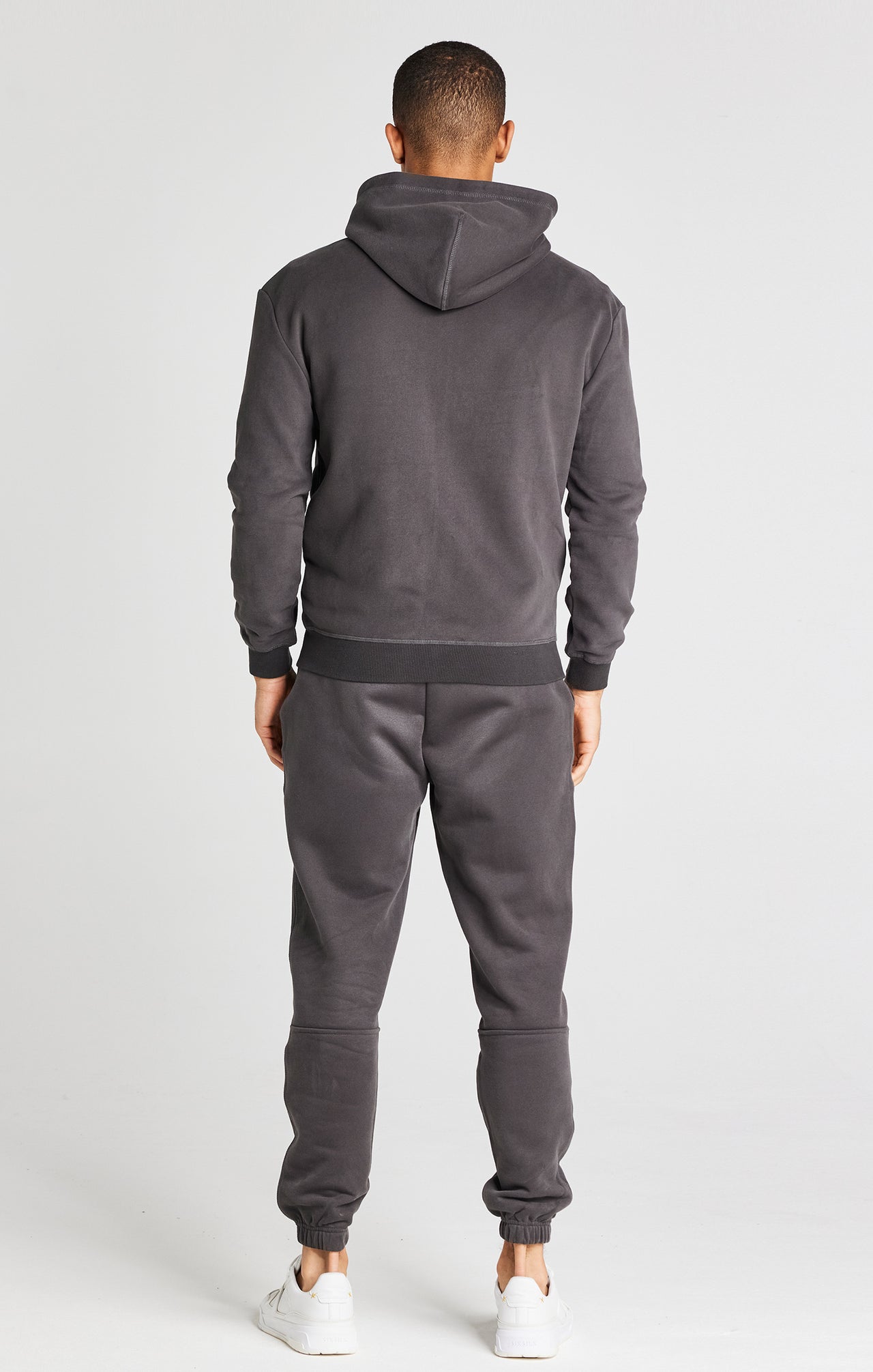 Black Foundation Zip Through Hoodie (4)