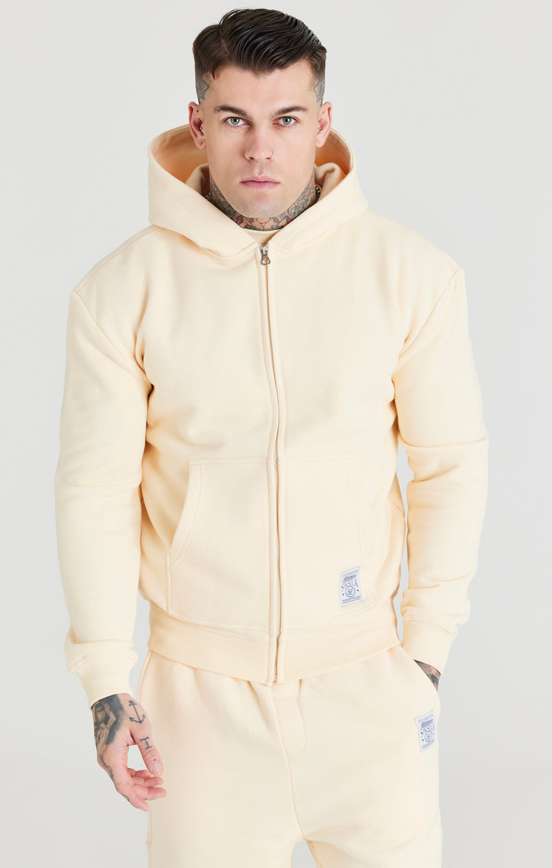 Ecru Foundation Zip Through Hoodie