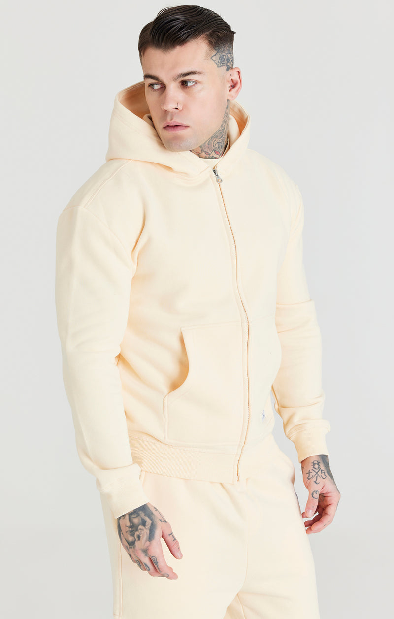 Ecru Foundation Zip Through Hoodie (1)