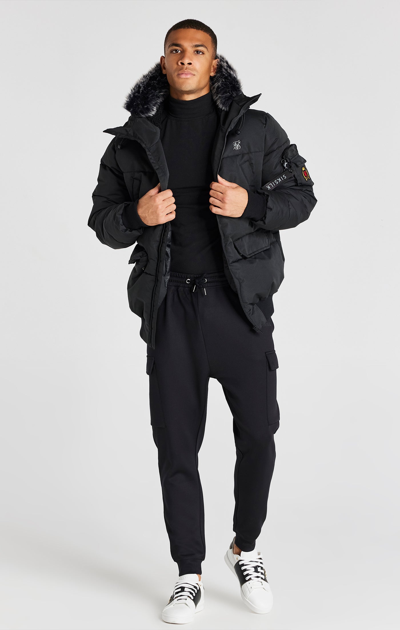 Load image into Gallery viewer, Black Bomber Jacket (3)