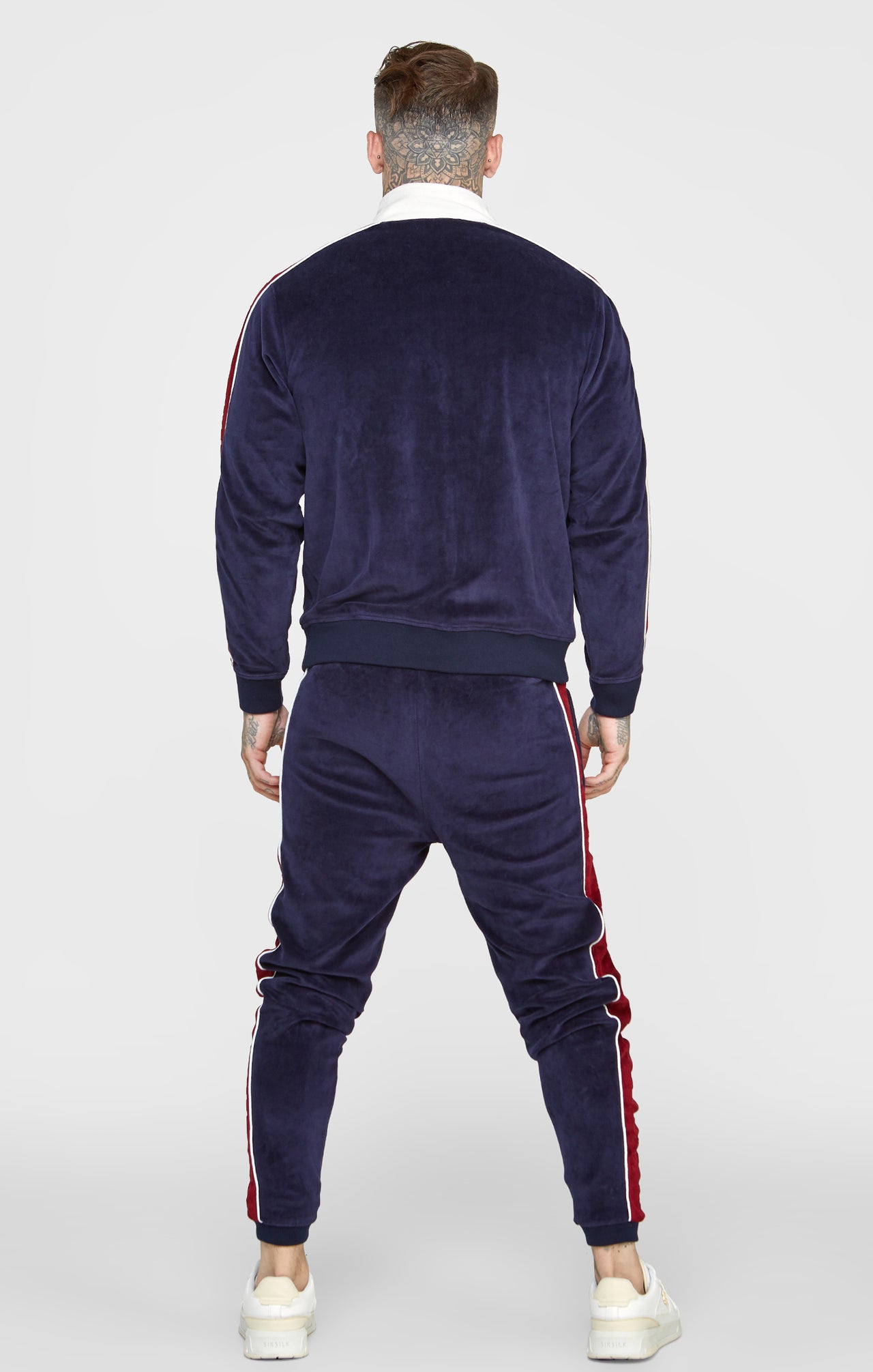 Navy Velour Track Pant (4)