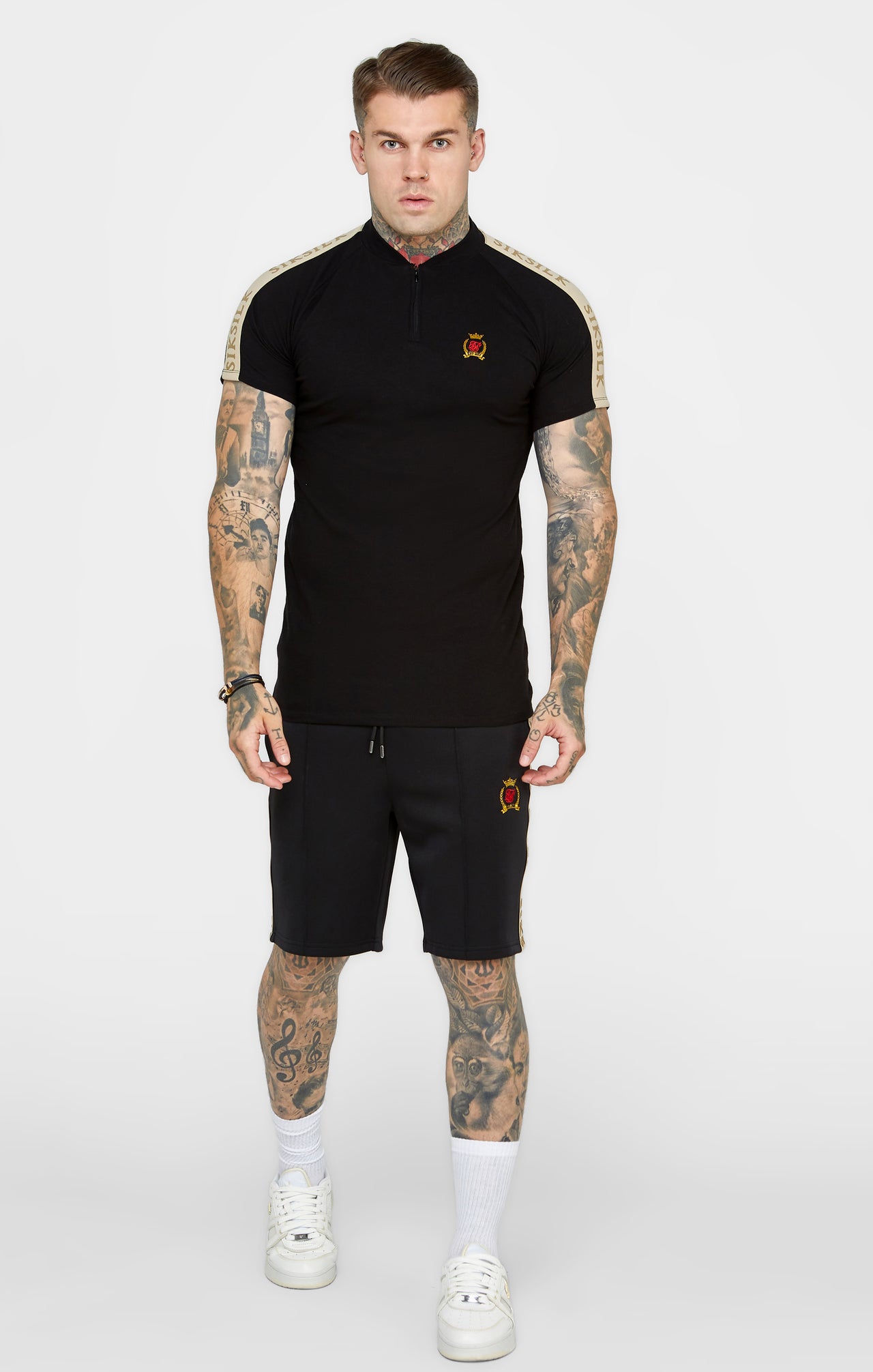 Black Crest Short Sleeve Polo (2)