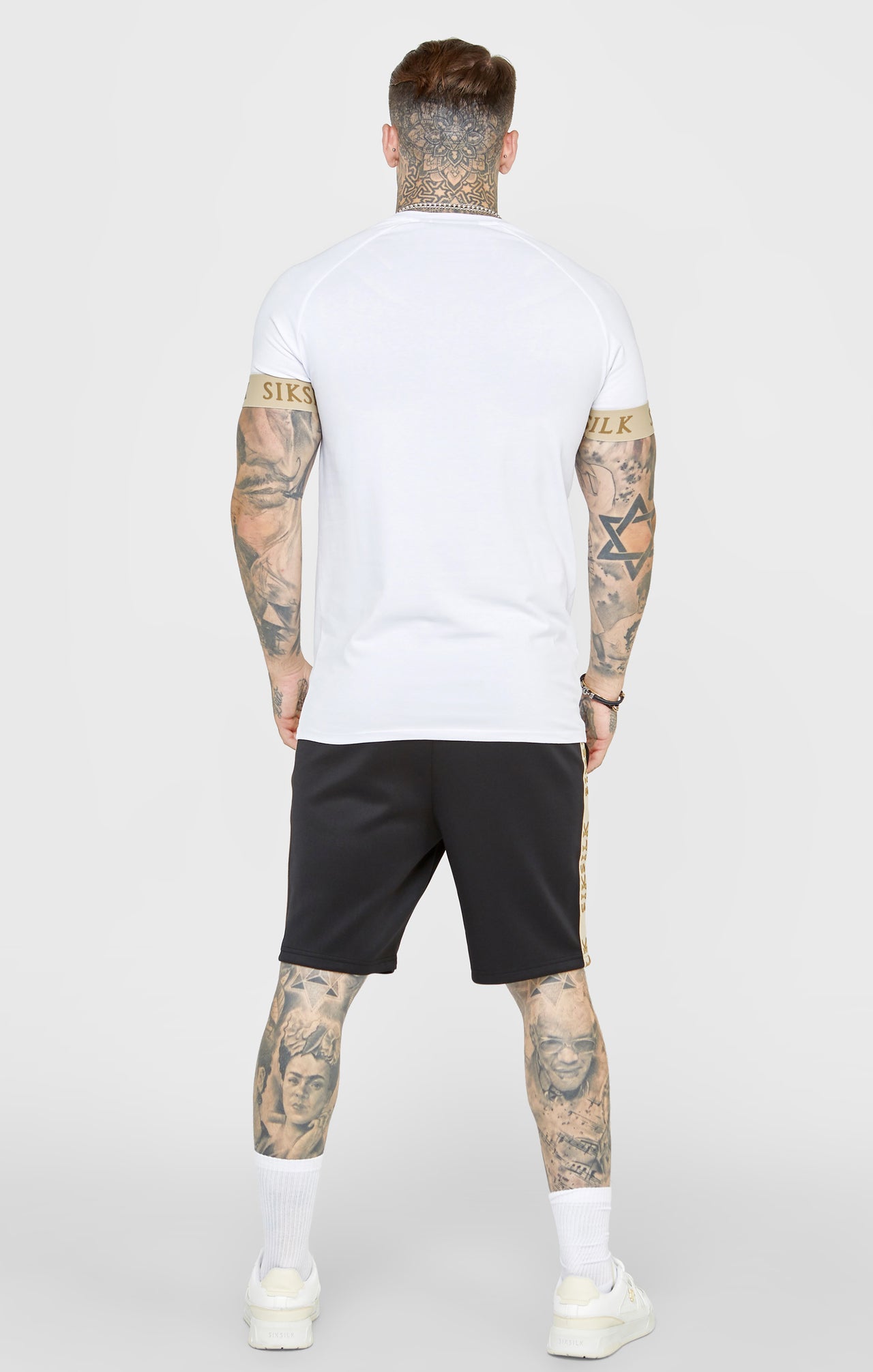 White Crest Elasticated Cuff T-Shirt (4)