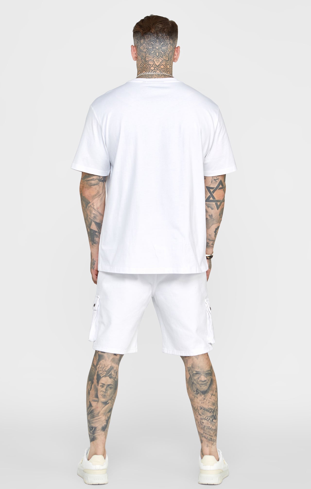 White Oversized Crest T-Shirt (4)