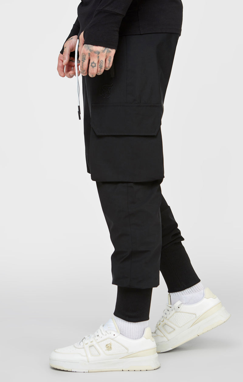 Black Tech Cargo Pant (1)