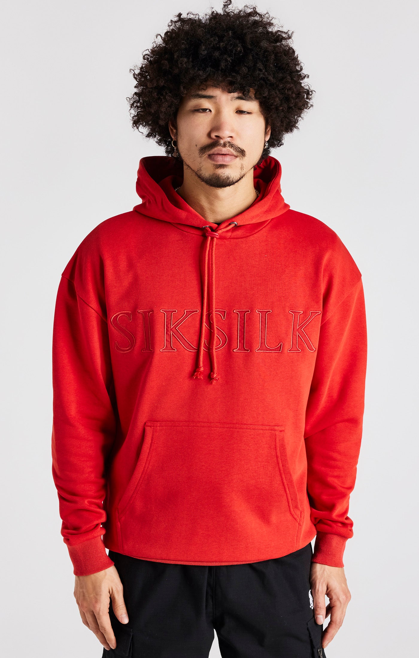 Red sik store silk hoodie