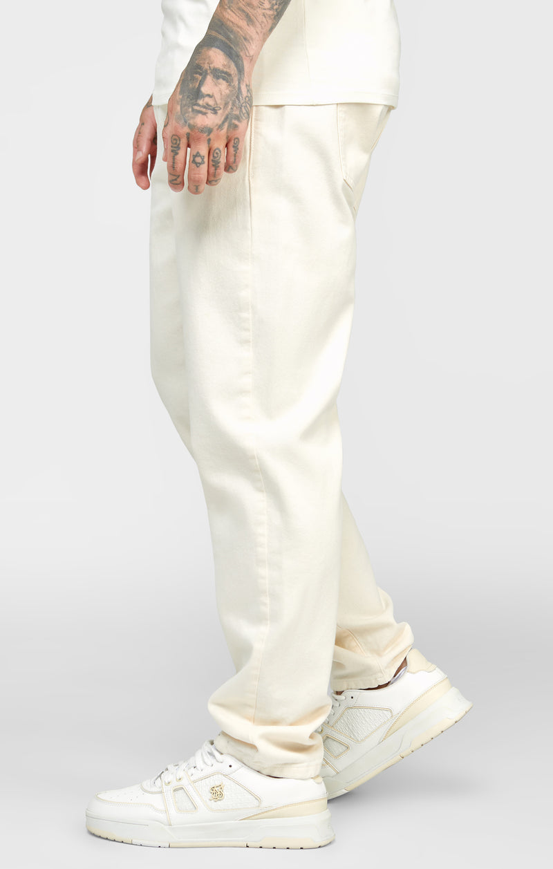 Ecru Relaxed Fit Denim Jean (1)
