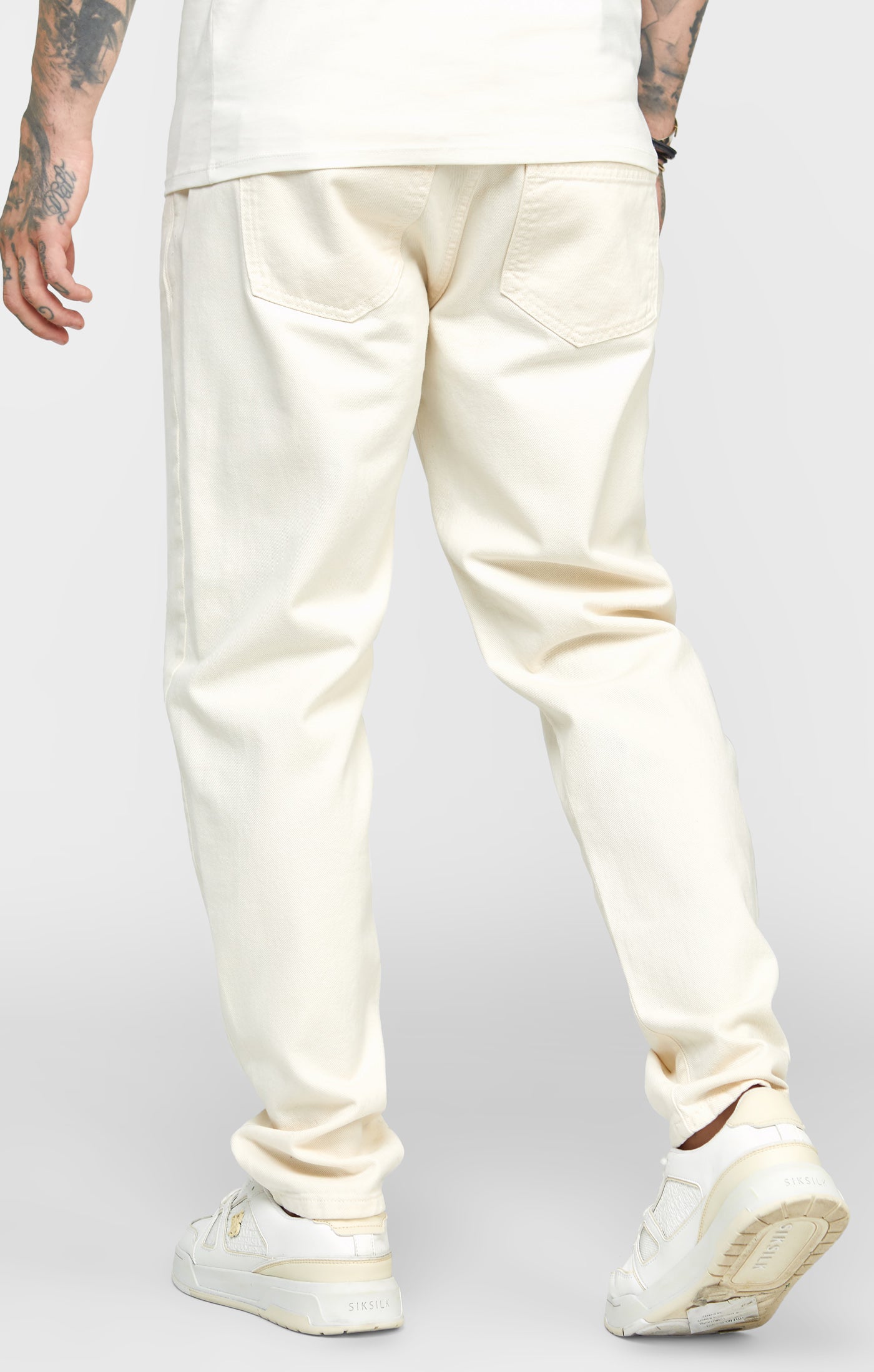 Sik silk white hot sale jeans