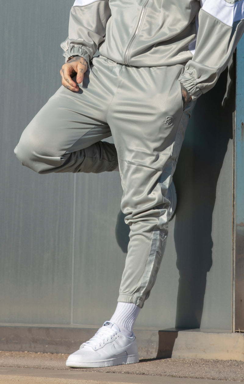 Grey Tape Thru Track Pant