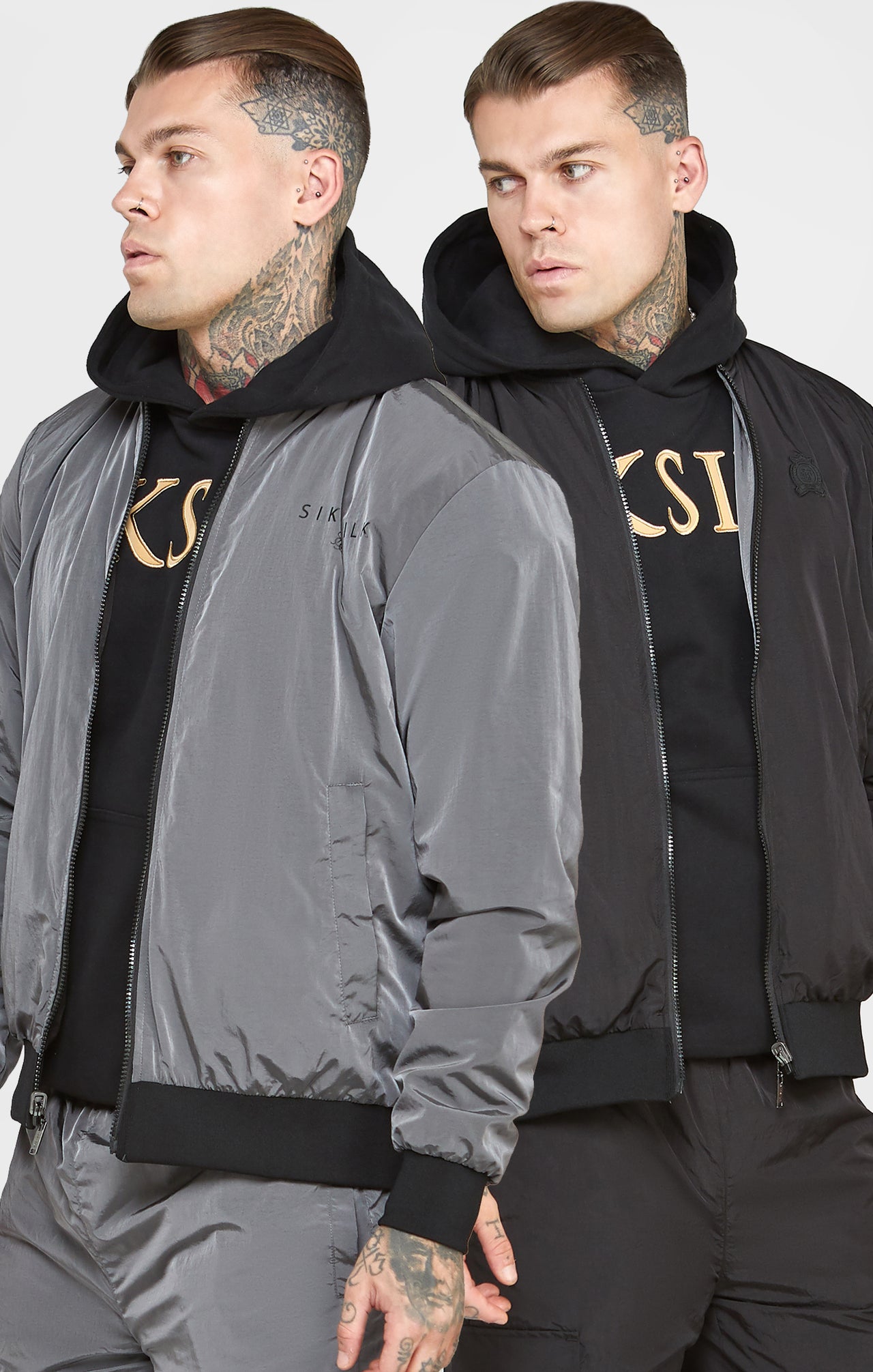 Black Reversible Bomber