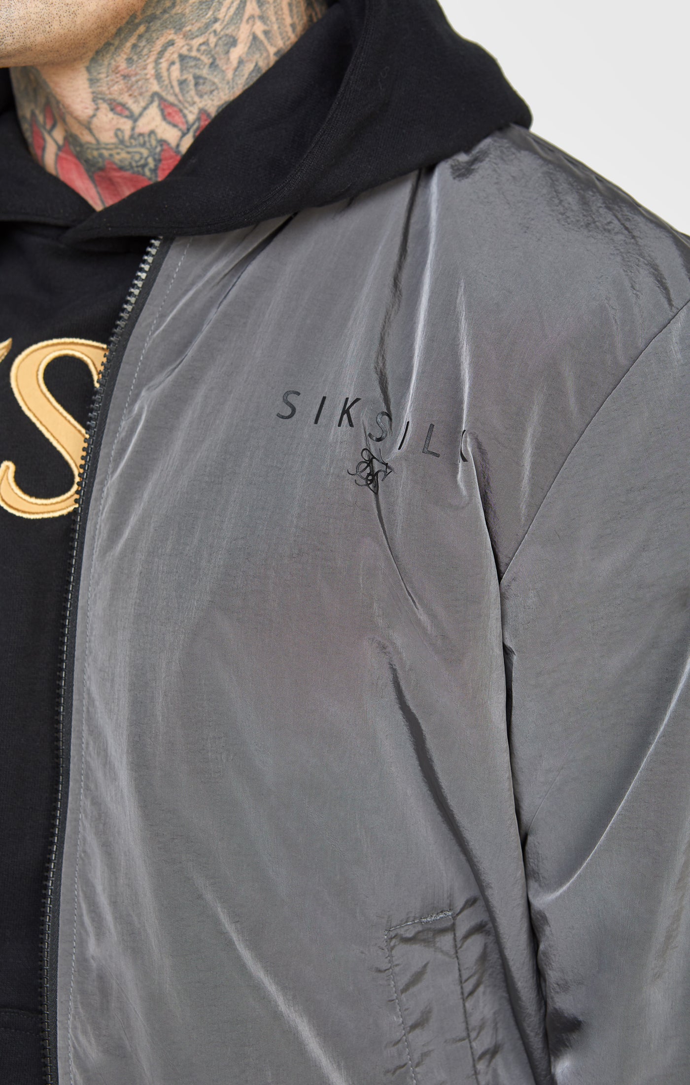 Sik silk outlet reversible bomber