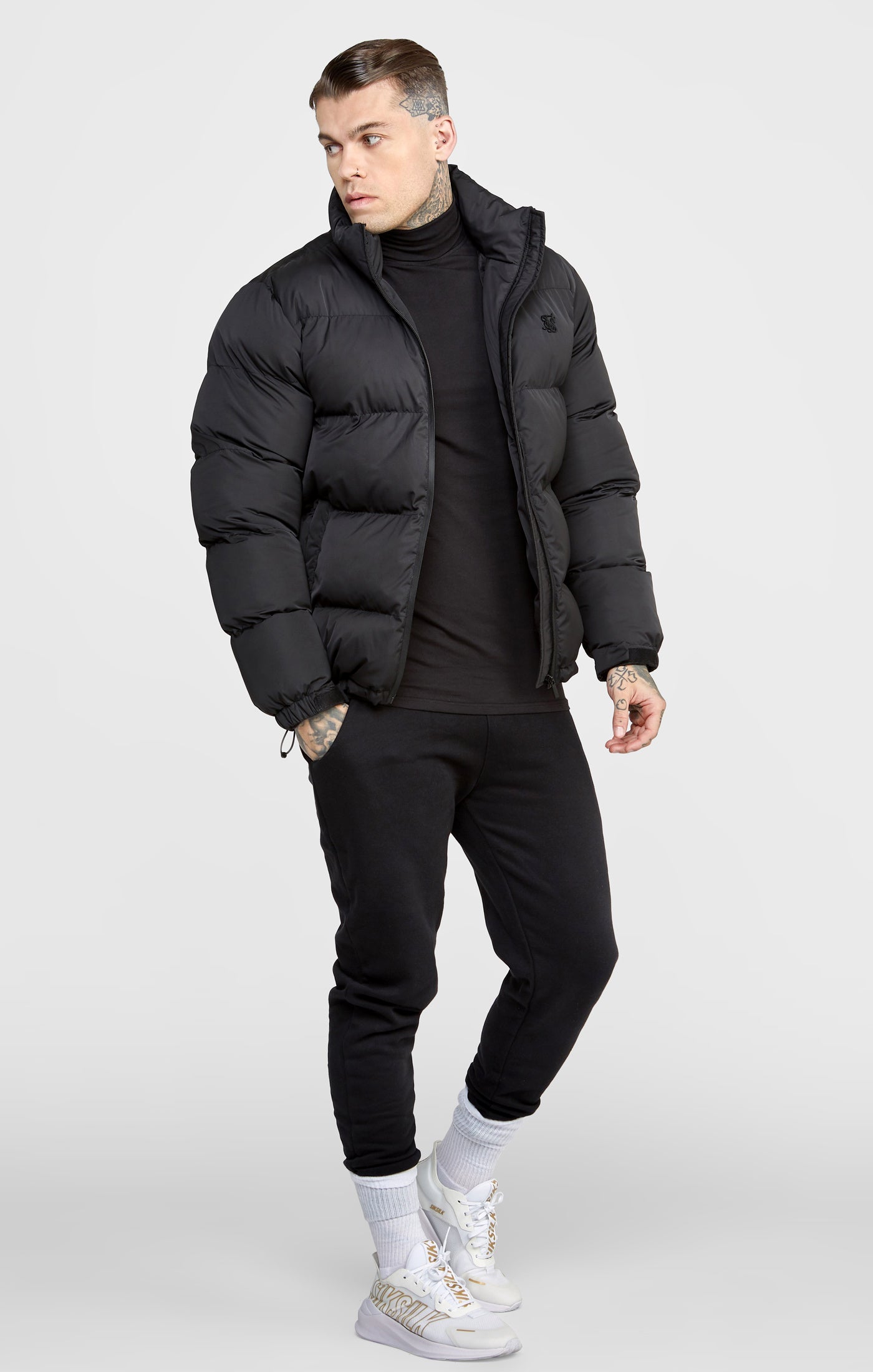 Siksilk funnel neck hot sale bubble jacket