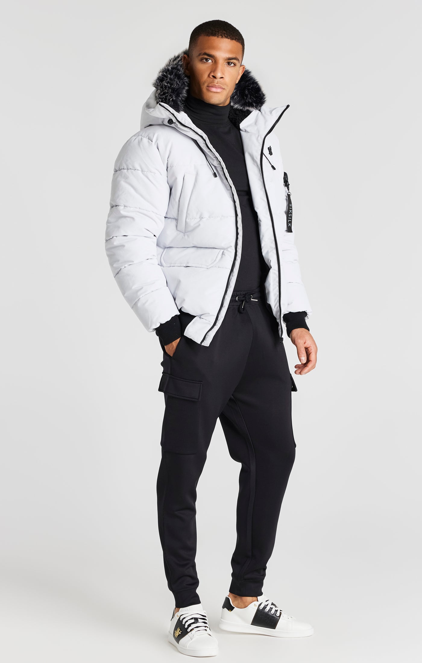 Load image into Gallery viewer, Grey Bomber Jacket (3)
