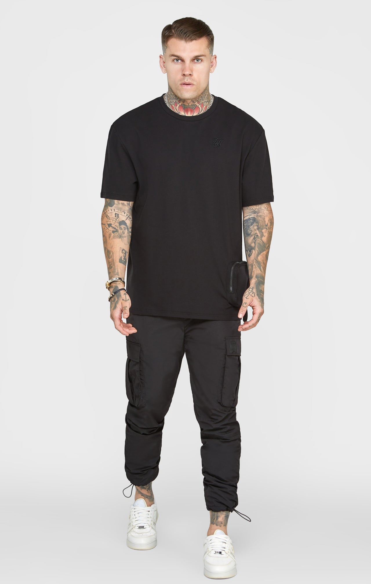 Black Pocket Oversized T-Shirt (2)