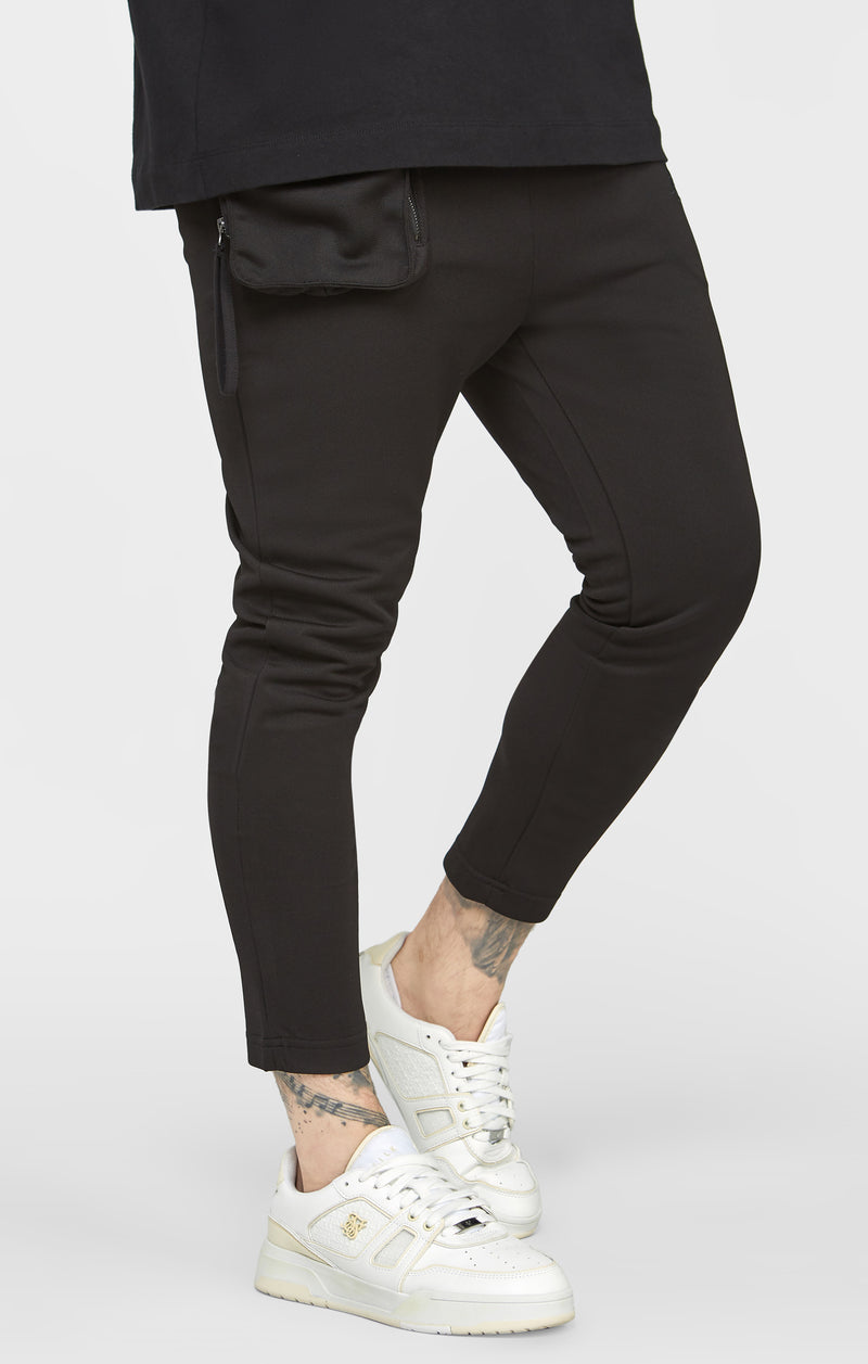 Black Cuffed Track Pant (1)